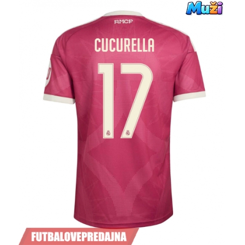 Lacne Muži Futbalové dres Real Madrid Marc Cucurella #17 2026-27 Krátky Rukáv - Tretina
